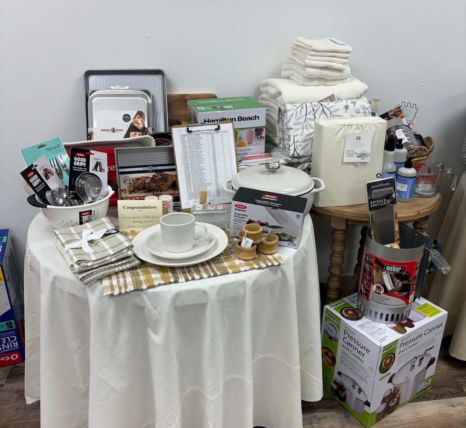 Cassidy Harkins and Morgan Kline bridal registry at Reeves