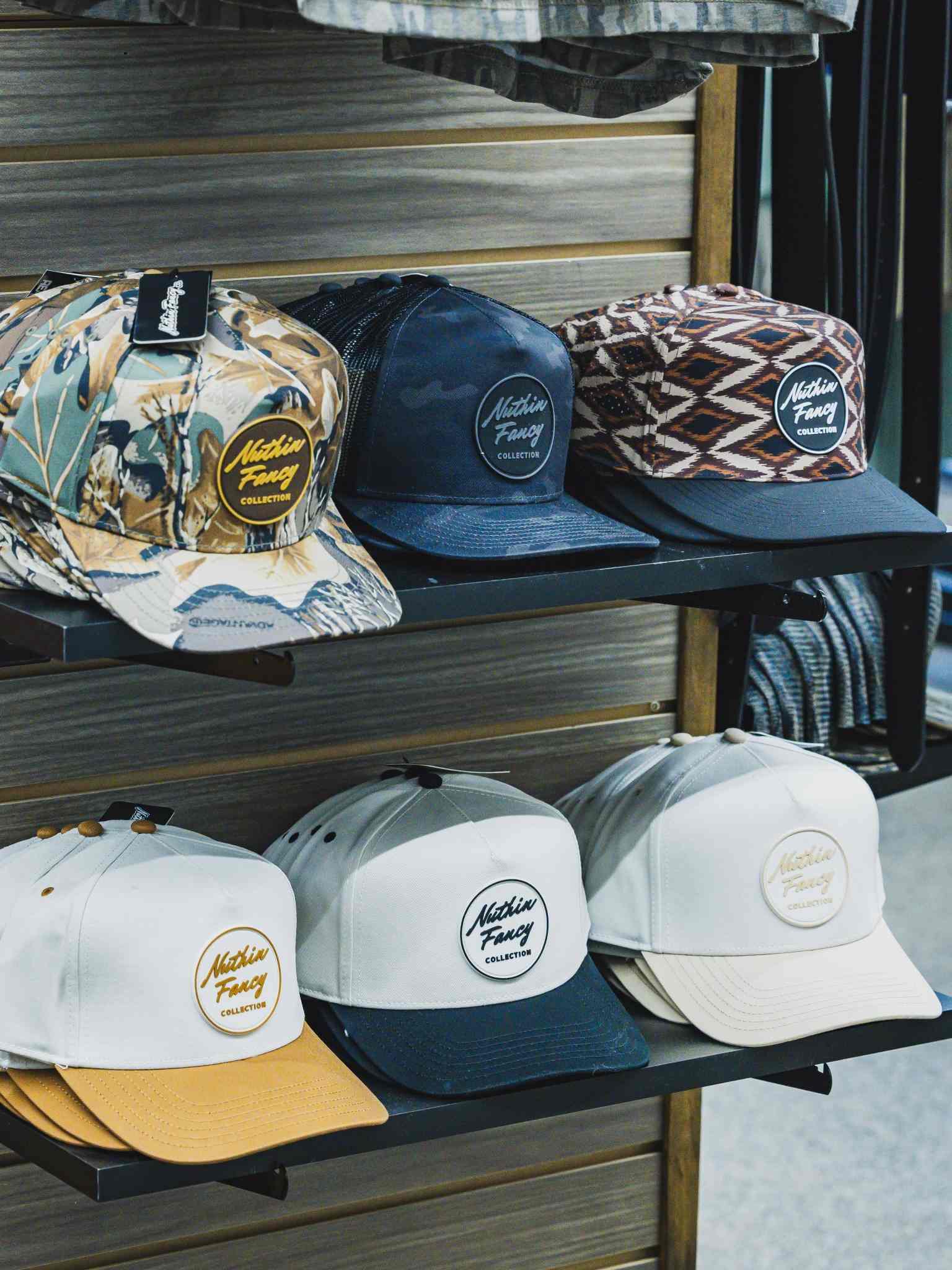 Nuthin Fancy Co hat collection available at Reeves Clayton Main Street in Georgia